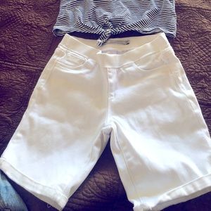 White girls shorts